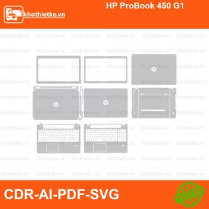 HP ProBook 450 G1 File thiết kế Skin, Template Vector chuẩn cắt decal | KhoThiếtKế.vn