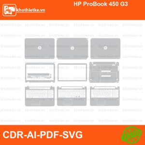 HP ProBook 450 G3 File thiết kế Skin, Template Vector chuẩn cắt decal | KhoThiếtKế.vn