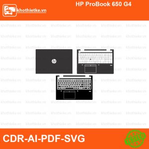 HP ProBook 650 G4 File thiết kế Skin, Template Vector chuẩn cắt decal | KhoThiếtKế.vn