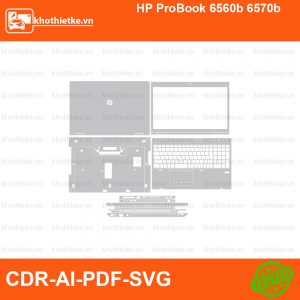 HP ProBook 6560b 6570b File thiết kế Skin, Template Vector chuẩn cắt decal | KhoThiếtKế.vn