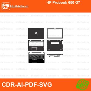 HP Probook 650 G7 File thiết kế Skin, Template Vector chuẩn cắt decal | KhoThiếtKế.vn