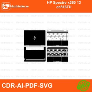 HP Spectre x360 13 ae516TU File thiết kế Skin, Template Vector chuẩn cắt decal | KhoThiếtKế.vn