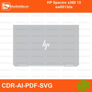 HP Spectre x360 13 aw0013dx File thiết kế Skin, Template Vector chuẩn cắt decal | KhoThiếtKế.vn