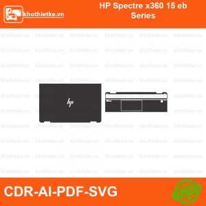 HP Spectre x360 15 eb Series File thiết kế Skin, Template Vector chuẩn cắt decal | KhoThiếtKế.vn