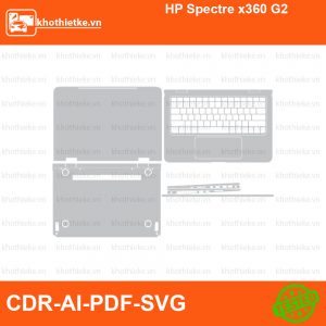 HP Spectre x360 G2 File thiết kế Skin, Template Vector chuẩn cắt decal | KhoThiếtKế.vn