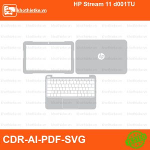 HP Stream 11 d001TU File thiết kế Skin, Template Vector chuẩn cắt decal | KhoThiếtKế.vn