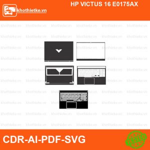 HP VICTUS 16 E0175AX File thiết kế Skin, Template Vector chuẩn cắt decal | KhoThiếtKế.vn