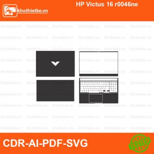 HP Victus 16 r0046ne File thiết kế Skin, Template Vector chuẩn cắt decal | KhoThiếtKế.vn