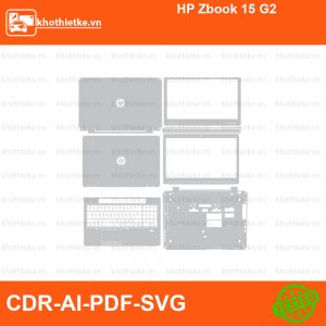 HP Zbook 15 G2 File thiết kế Skin, Template Vector chuẩn cắt decal | KhoThiếtKế.vn