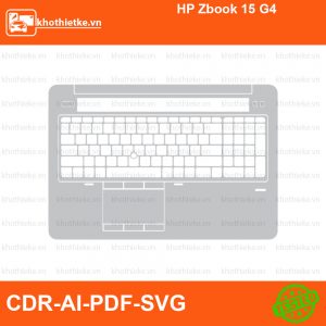 HP Zbook 15 G4 File thiết kế Skin, Template Vector chuẩn cắt decal | KhoThiếtKế.vn