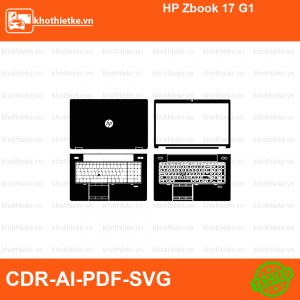 HP Zbook 17 G1 File thiết kế Skin, Template Vector chuẩn cắt decal | KhoThiếtKế.vn