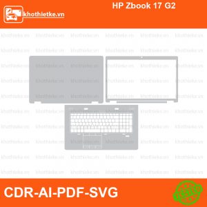 HP Zbook 17 G2 File thiết kế Skin, Template Vector chuẩn cắt decal | KhoThiếtKế.vn