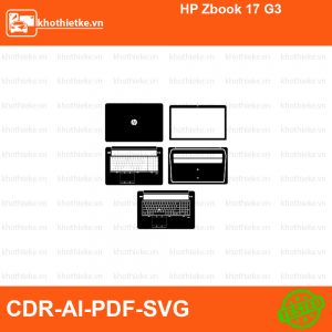 HP Zbook 17 G3 File thiết kế Skin, Template Vector chuẩn cắt decal | KhoThiếtKế.vn