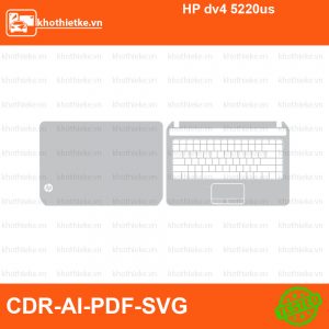 HP dv4 5220us File thiết kế Skin, Template Vector chuẩn cắt decal | KhoThiếtKế.vn