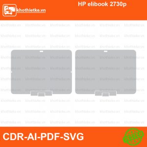 HP elibook 2730p File thiết kế Skin, Template Vector chuẩn cắt decal | KhoThiếtKế.vn
