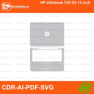 HP elitebook 725 G3 13 inch File thiết kế Skin, Template Vector chuẩn cắt decal | KhoThiếtKế.vn