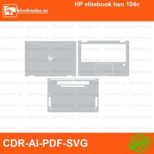 HP elitebook hsn 104c File thiết kế Skin, Template Vector chuẩn cắt decal | KhoThiếtKế.vn