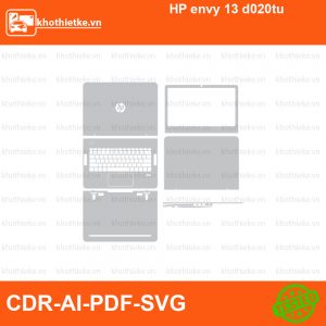 HP envy 13 d020tu File thiết kế Skin, Template Vector chuẩn cắt decal | KhoThiếtKế.vn
