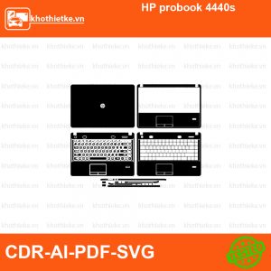 HP probook 4440s File thiết kế Skin, Template Vector chuẩn cắt decal | KhoThiếtKế.vn