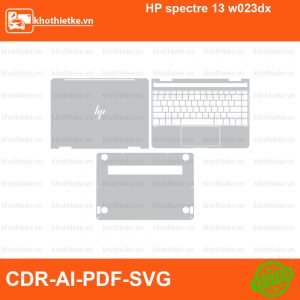 HP spectre 13 w023dx File thiết kế Skin, Template Vector chuẩn cắt decal | KhoThiếtKế.vn
