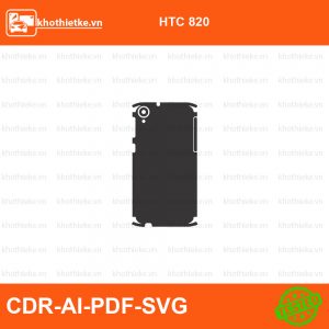 HTC 820 File thiết kế Skin, Template Vector chuẩn cắt decal | KhoThiếtKế.vn