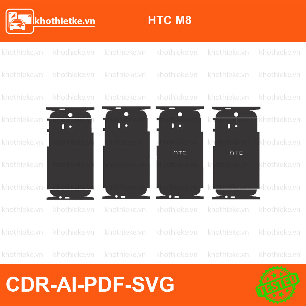 HTC M8 File thiết kế Skin, Template Vector chuẩn cắt decal | KhoThiếtKế.vn