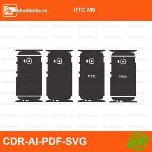 HTC M9 File thiết kế Skin, Template Vector chuẩn cắt decal | KhoThiếtKế.vn