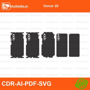 Honor 20 File thiết kế Skin, Template Vector chuẩn cắt decal | KhoThiếtKế.vn