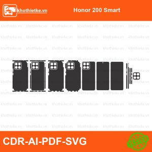 Honor 200 Smart File thiết kế Skin, Template Vector chuẩn cắt decal | KhoThiếtKế.vn