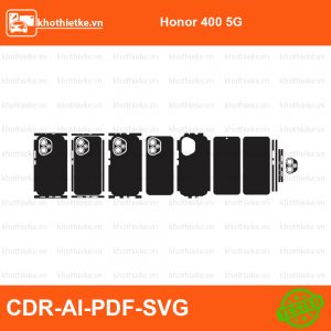 Honor 400 5G File thiết kế Skin, Template Vector chuẩn cắt decal | KhoThiếtKế.vn