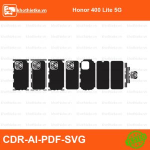 Honor 400 Lite 5G File thiết kế Skin, Template Vector chuẩn cắt decal | KhoThiếtKế.vn