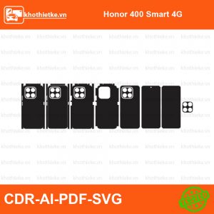 Honor 400 Smart 4G File thiết kế Skin, Template Vector chuẩn cắt decal | KhoThiếtKế.vn