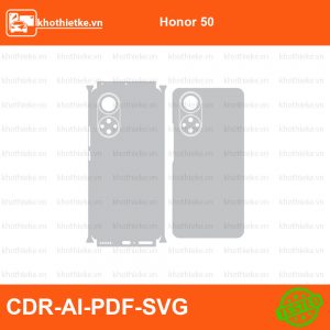 Honor 50 File thiết kế Skin, Template Vector chuẩn cắt decal | KhoThiếtKế.vn