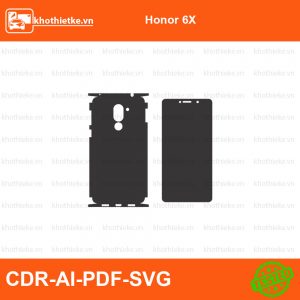 Honor 6X File thiết kế Skin, Template Vector chuẩn cắt decal | KhoThiếtKế.vn
