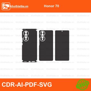 Honor 70 File thiết kế Skin, Template Vector chuẩn cắt decal | KhoThiếtKế.vn