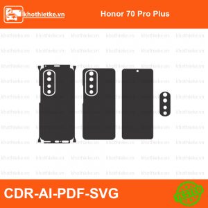 Honor 70 Pro Plus File thiết kế Skin, Template Vector chuẩn cắt decal | KhoThiếtKế.vn