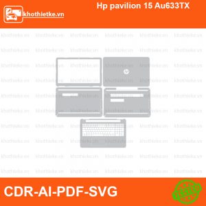 Hp pavilion 15 Au633TX File thiết kế Skin, Template Vector chuẩn cắt decal | KhoThiếtKế.vn