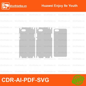 Huawei Enjoy 8e Youth File thiết kế Skin, Template Vector chuẩn cắt decal | KhoThiếtKế.vn