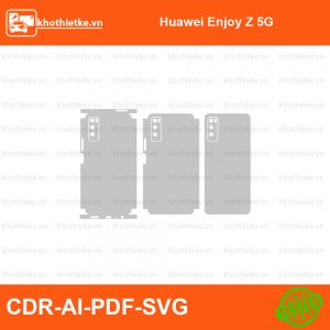 Huawei Enjoy Z 5G File thiết kế Skin, Template Vector chuẩn cắt decal | KhoThiếtKế.vn