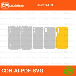 Huawei L19 File thiết kế Skin, Template Vector chuẩn cắt decal | KhoThiếtKế.vn