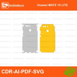 Huawei Mate 10 Pro File thiết kế Skin, Template Vector chuẩn cắt decal | KhoThiếtKế.vn