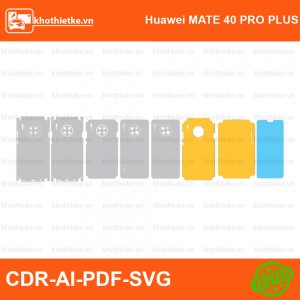 Huawei Mate 40 Pro File thiết kế Skin, Template Vector chuẩn cắt decal | KhoThiếtKế.vn