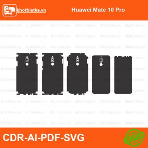 Huawei Mate 10 File thiết kế Skin, Template Vector chuẩn cắt decal | KhoThiếtKế.vn