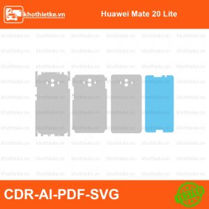 Huawei Mate 20 Pro File thiết kế Skin, Template Vector chuẩn cắt decal | KhoThiếtKế.vn
