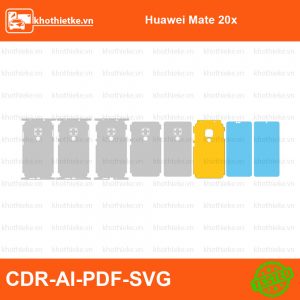 Huawei Mate 30 Pro File thiết kế Skin, Template Vector chuẩn cắt decal | KhoThiếtKế.vn