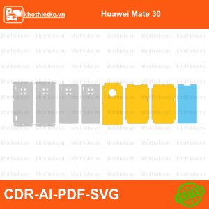 Huawei MATE 40 PRO PLUS File thiết kế Skin, Template Vector chuẩn cắt decal | KhoThiếtKế.vn