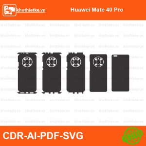 Huawei Mate 40 File thiết kế Skin, Template Vector chuẩn cắt decal | KhoThiếtKế.vn