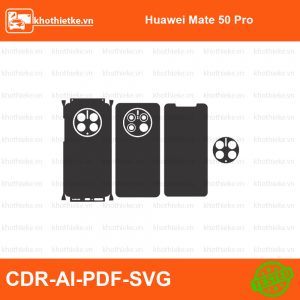 Huawei Mate 50 RS File thiết kế Skin, Template Vector chuẩn cắt decal | KhoThiếtKế.vn