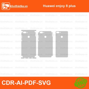 Huawei enjoy 8 plus File thiết kế Skin, Template Vector chuẩn cắt decal | KhoThiếtKế.vn