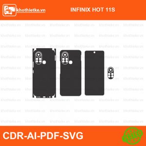 INFINIX HOT 11S File thiết kế Skin, Template Vector chuẩn cắt decal | KhoThiếtKế.vn